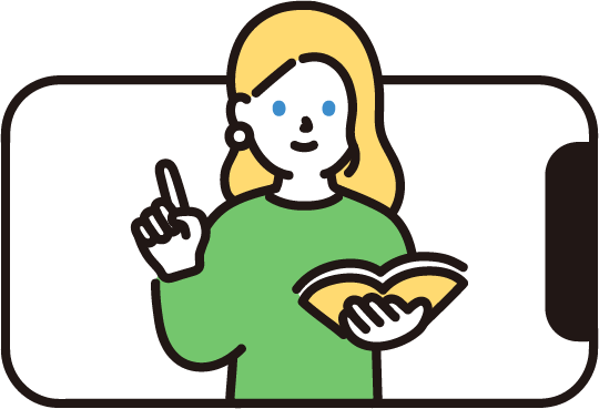 オンラインスペイン語会話レッスンのイラスト