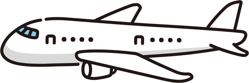 飛行機のイラスト