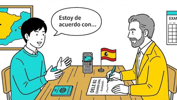 DELE B2口頭試験完全ガイド｜3つのタスクの流れ・時間配分・高得点フレーズまで徹底解説