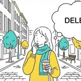 DELE B1の受験を検討する女性のイラスト