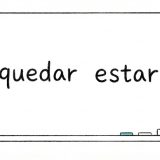 quedar estarを解説する女性講師のイラスト